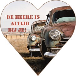 Enkelvoudige hartvormige ansichtkaart 90-09 ( 1 stuk )