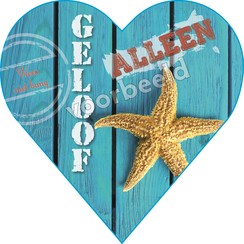 Enkelvoudige hartvormige ansichtkaart 90-02 ( 1 stuk )