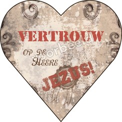 Enkelvoudige hartvormige ansichtkaart 90-01 ( 1 stuk )