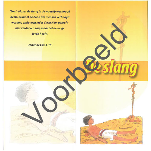 Traktaat: De slang speciaal voor kinderen  ( 1 stuk  = set van 10 dezelfde traktaten)