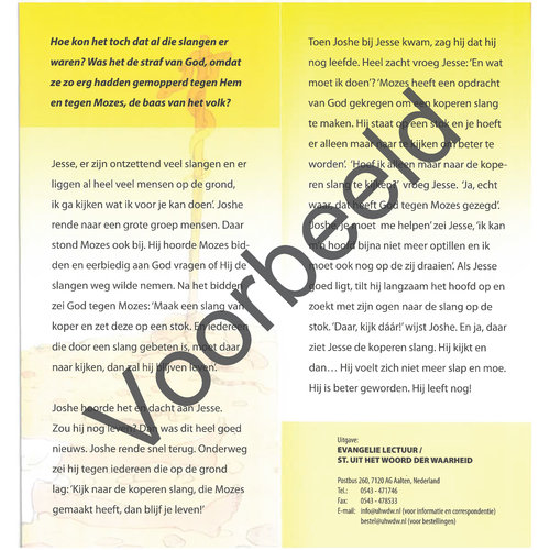 Traktaat: De slang speciaal voor kinderen  ( 1 stuk  = set van 10 dezelfde traktaten)