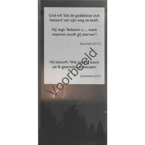 Traktaat: Noodlot - Toeval of waarschuwing  ( 1stuk  = set van 10 dezelfde traktaten)