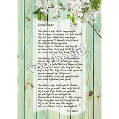 Ansichtkaart met gedicht 82-05 (per stuk inc. enveloppe)