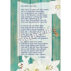 Ansichtkaart met gedicht 82-06 (per stuk inc. enveloppe)