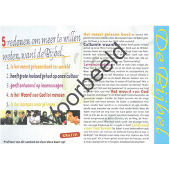 Traktaat: Kaart de Bijbel ( 1stks = set van 10 dezelfde traktaten)