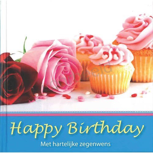 Geschenkboek: Happy Birthday met hartelijke zegenwens