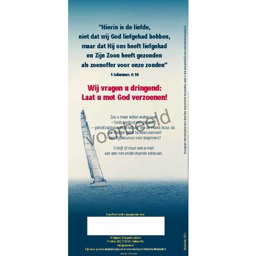 Traktaat: Op welk Kompas vaart u?  ( 1stuk  = set van 10 dezelfde traktaten)