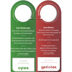 Traktaat: Deurhanger (1 stuk = set van 10 dezelfde traktaten)