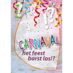 Traktaat: Carnaval - het feest barst los (1 stuk = set van 10 dezelfde traktaten)