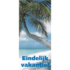 Traktaat: eindelijk vakantie! (1 stuk = set à 10 dezelfde traktaten)