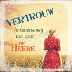 Vierkante luxe ansichtkaart 84-41 (per stuk)