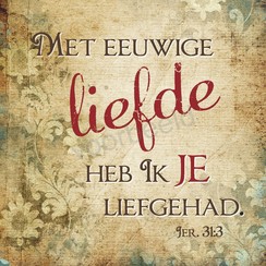 Vierkante luxe ansichtkaart 84-50 (per stuk)