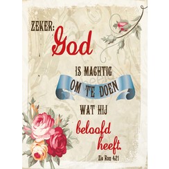 Vierkante luxe ansichtkaart 84-54 (per stuk)