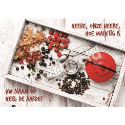 Ansichtkaart met tekst 22-01  (1 stuk = set à 10 dezelfde kaarten)