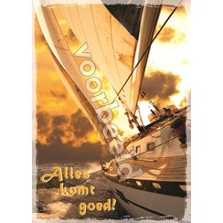 Ansichtkaart met tekst 22-19  (1 stuk = set à 10 dezelfde kaarten)