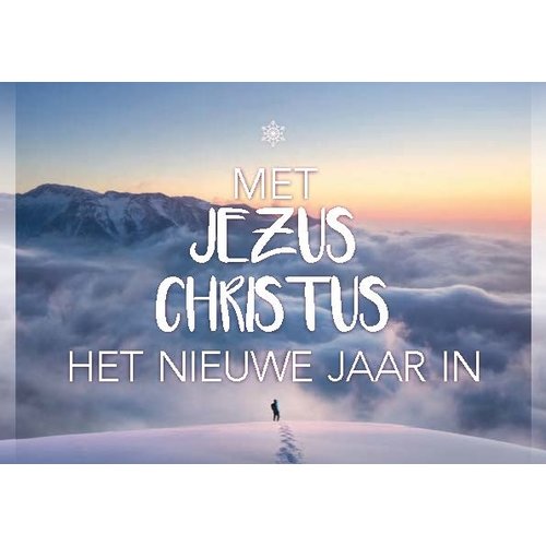 Traktaat: Met Jezus Christus het nieuwe jaar in  (1 stuk = set van 10 traktaten)