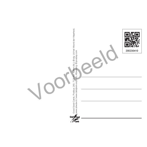 Ansichtkaart met tekst 23-04 (1 stuk = set van 10 dezelfde ansichtkaarten)