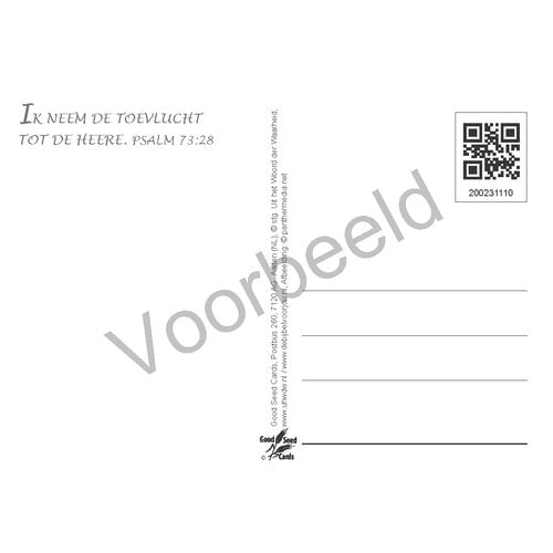 Ansichtkaart met tekst 23-11 (1 stuk = set van 10 dezelfde ansichtkaarten)