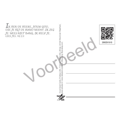 Ansichtkaart met tekst 23-13 (1 stuk = set van 10 dezelfde ansichtkaarten)