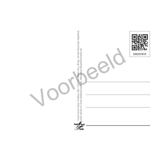 Ansichtkaart met tekst 23-18 (1 stuk = set van 10 dezelfde ansichtkaarten)