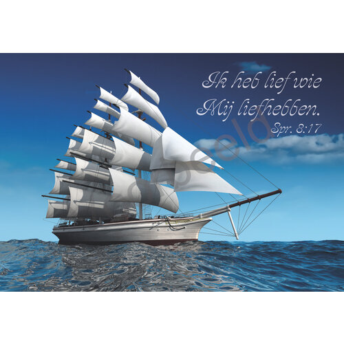 Ansichtkaart met tekst 23-19 (1 stuk = set van 10 dezelfde ansichtkaarten)