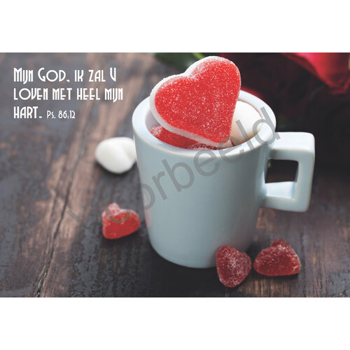 Ansichtkaart met tekst 23-21 (1 stuk = set van 10 dezelfde ansichtkaarten)