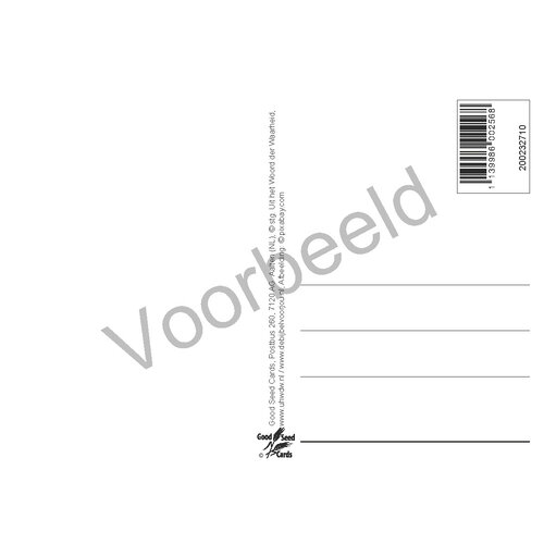 Ansichtkaart met tekst 23-27 (1 stuk = set van 10 dezelfde ansichtkaarten)