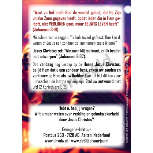 When is the party over? (1 stuk = set van 10 traktaten)