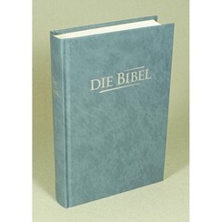 Bijbel Duits; grijs-blauw hc, Elberfelder