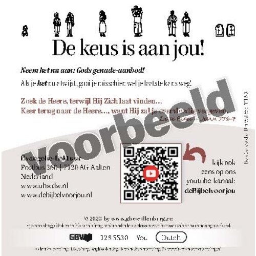 Traktaat: Jij en God (1 stuk = set van 10 traktaten)