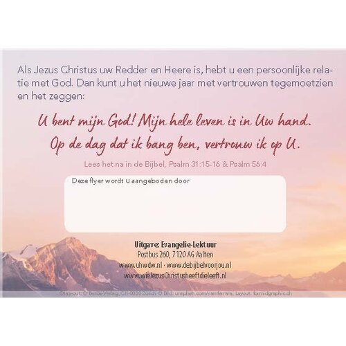 Traktaat: Wie helpt ons in het nieuwe jaar? (1 stuk = set van 10 traktaten)