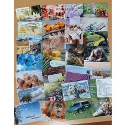 Mixpakket ansichtkaarten serie 24 (1 stuk = 27 verschillende ansichtkaarten)