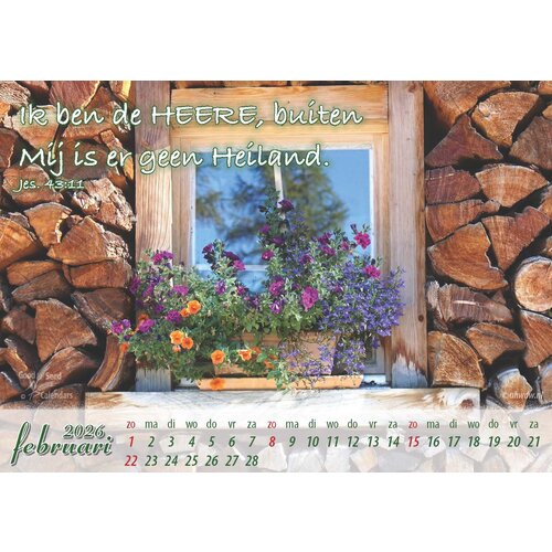 Bureaukalender: In Uw schuilplaats 2026 uitverkocht