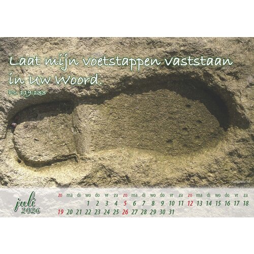 Bureaukalender: In Uw schuilplaats 2026 uitverkocht