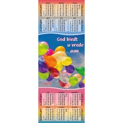 Boekenlegger kalender 2026