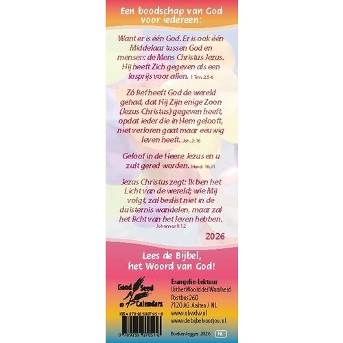 Boekenlegger kalender 2026 ( 1stuk = set van 10 boekenleggers)