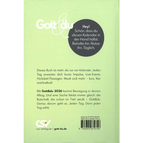 Gott & du boekkalender 2026