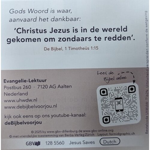 Jezus redt!