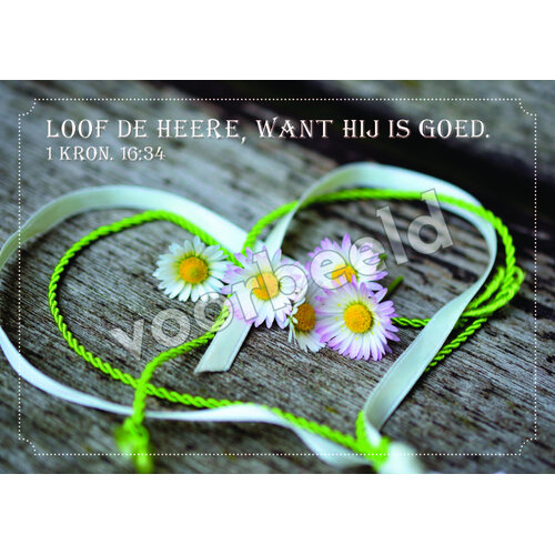Ansichtkaart 26-10 met Bijbeltekst (1 stuk = set à 1 stuk van dezelfde kaart)