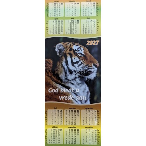 Boekenleggerkalender 2027 (1 stks = set à 10 boekenleggers)