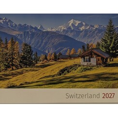 Zwitserse posterkalender 2027 Engels