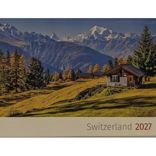Zwitserse posterkalender 2027 Engels