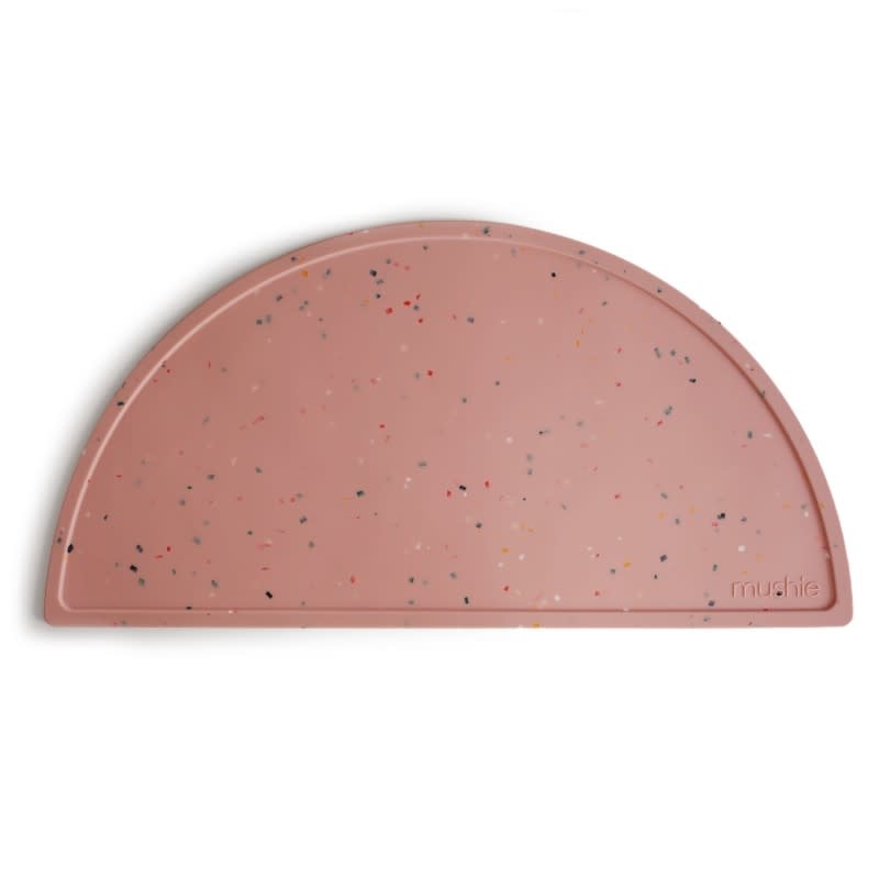 Silicone placemat confetti pink powder-1