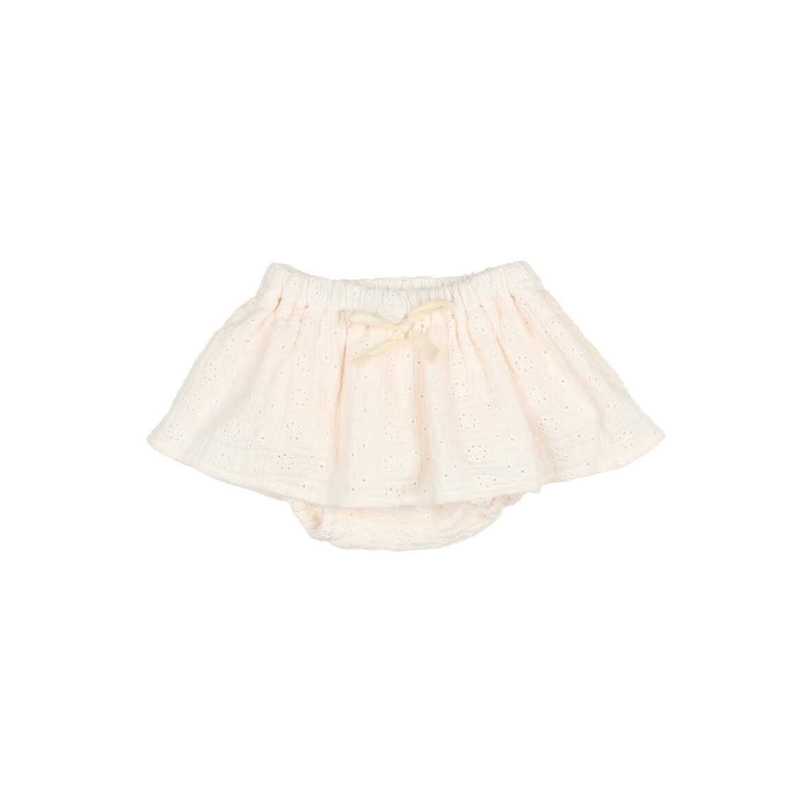 Baby embroidered skirt-culotte talc-1