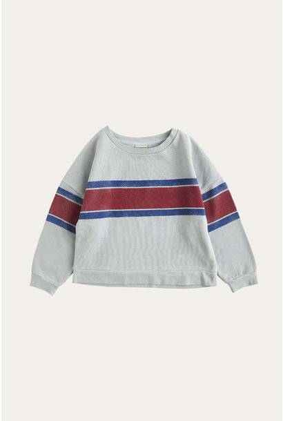 Bicolored bands sweatshirt
