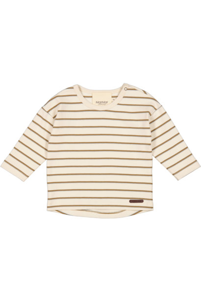 Tajco modal heavy t-shirts tan stripe kids