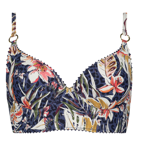 CYELL Cyell Botanic Beauty plunge padded bikini top C-E
