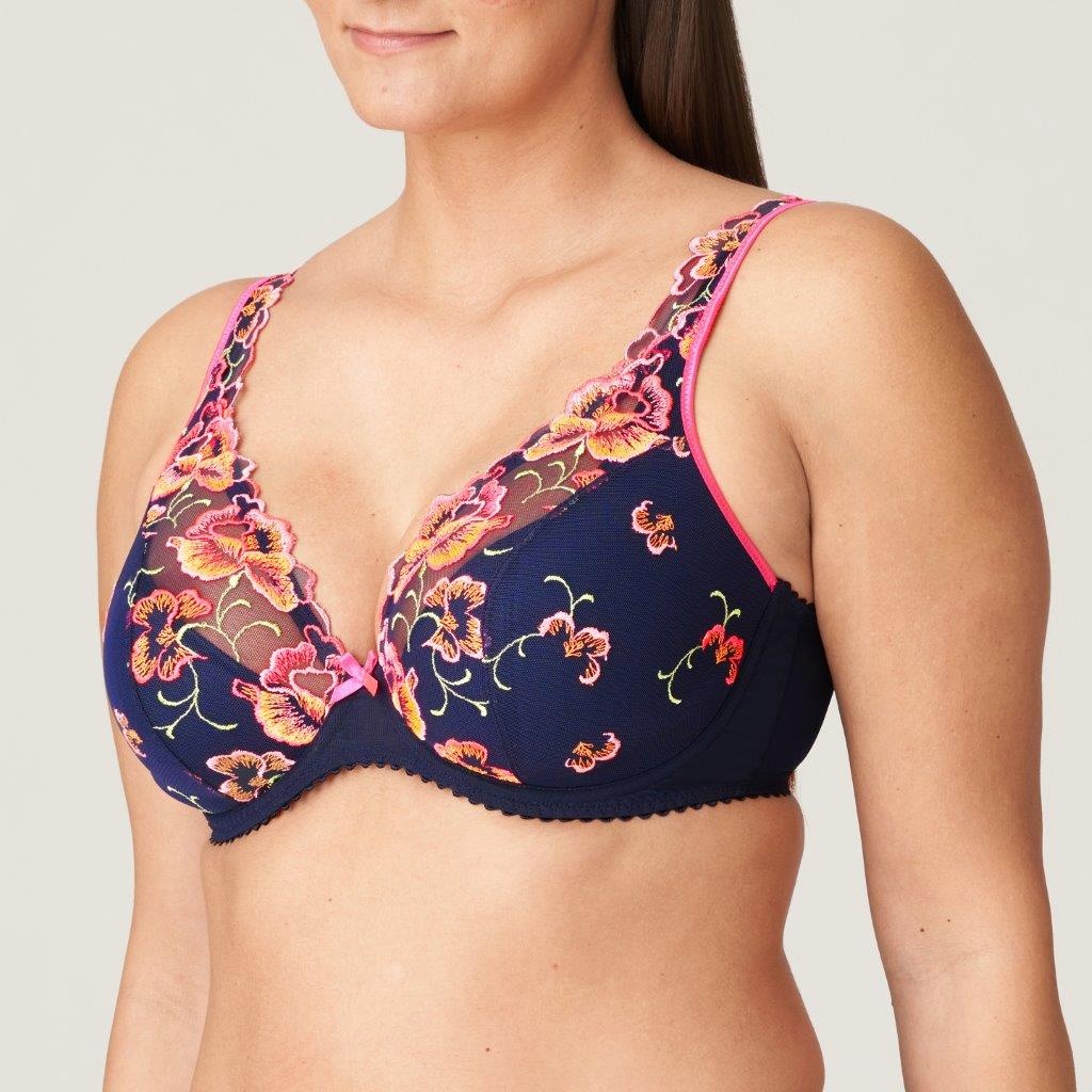 Prima Donna Prima Donna Devdaha plunge bh halve mousse cup C-G velvet blue