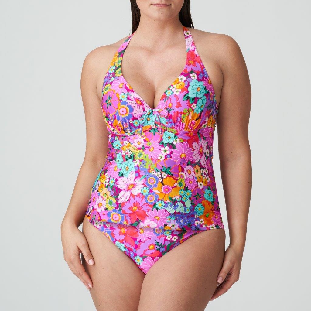 PrimaDonna SWIM Prima Donna Swim Najac plunge tankini halve cup C-G Floral Explosion