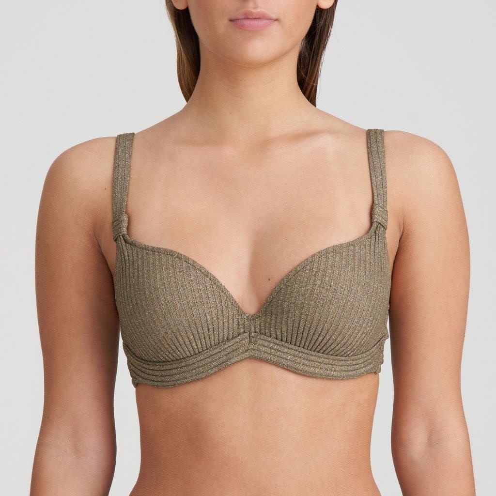 Marie Jo SWIM Marie Jo Swim Tinjis plunge mousse top A-E golden olive